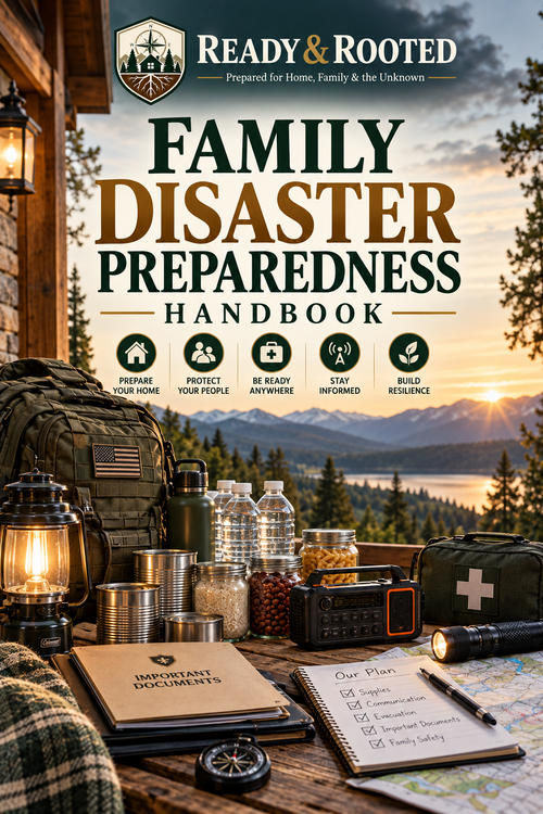 Ready & Rooted Family Disaster Preparedness Handbook cover