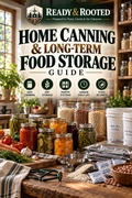 Ready & Rooted Home Canning & Long-Term Food Storage Guide cover